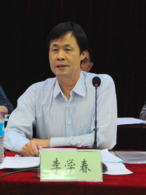 学院董事长李学春作大会讲话
